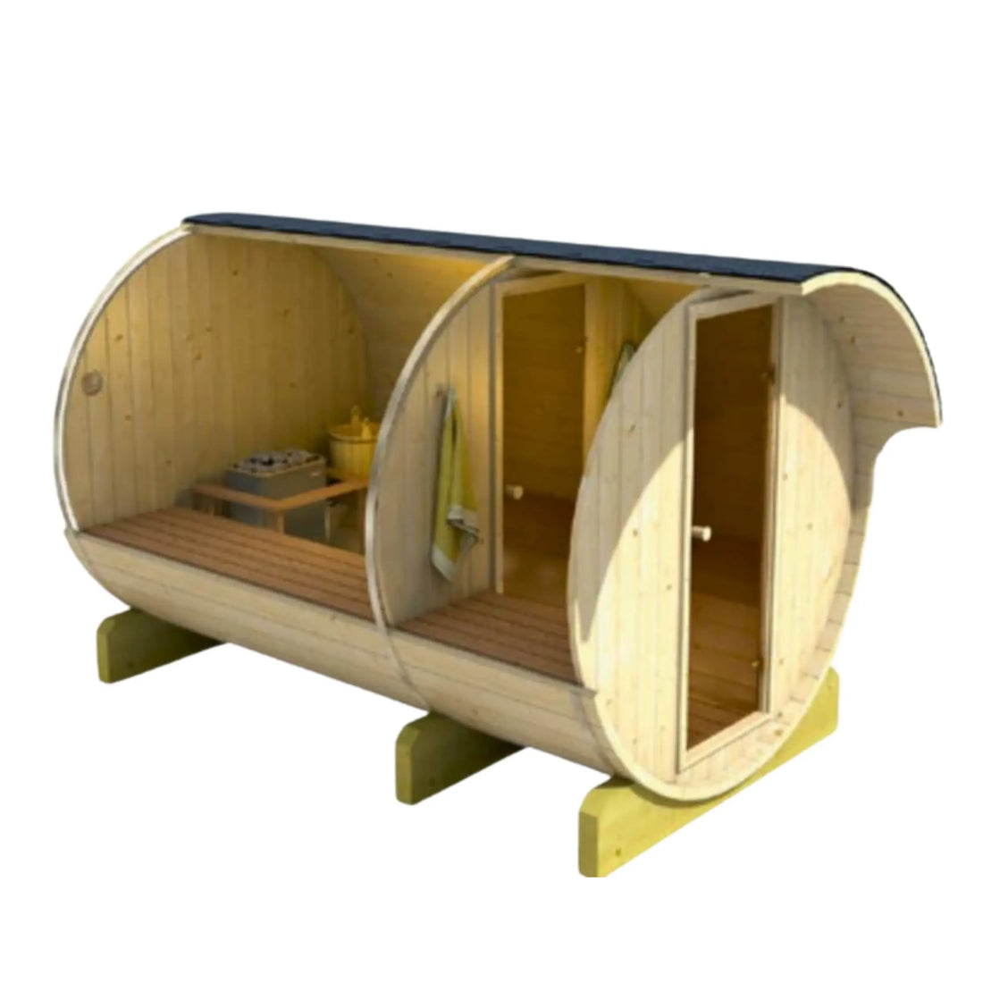 Barrel Sauna 330 (with 2 rooms)