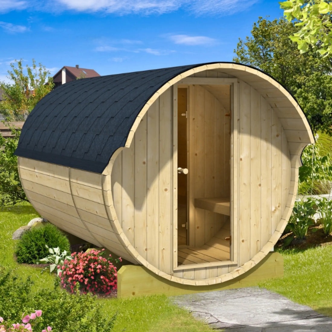 Barrel Sauna 330 (with 2 rooms)